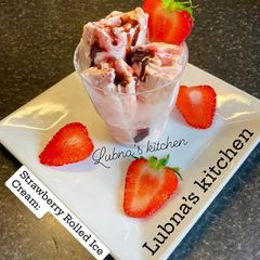 A picture of Strawberry Rolled Ice Cream:.