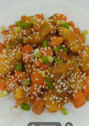 Foto resep Chicken with sesame seed sauce