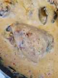 Pollo a la crema con chipotle