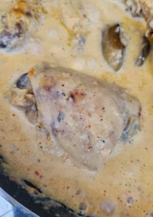 Una foto de Pollo a la crema con chipotle