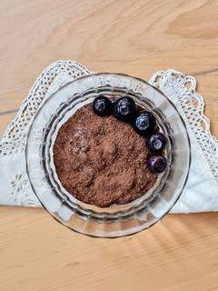 Una foto de "Mousse" con semillas de lino 🦠 Postrecito plant based 🌿 sin azúcar ni edulcorante 🦠
