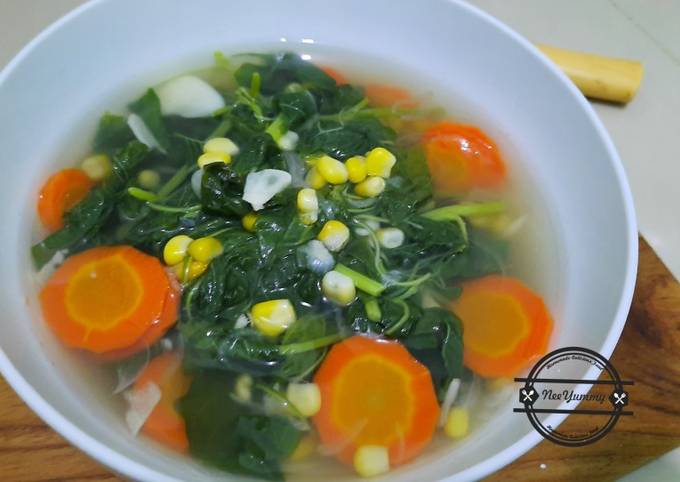 13. Sayur Bayam Bening (Sayur Bening Kunci)