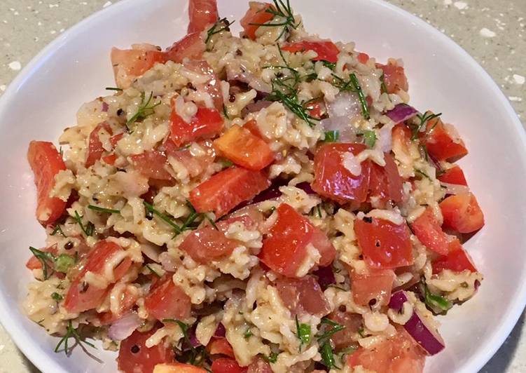 Simple Way to Make Super Quick Homemade Zingy Quinoa &amp; Rice Salad