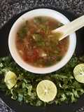 લેમન કોરીએન્ડર સૂપ (Lemon Coriander Soup Recipe In Gujarati)