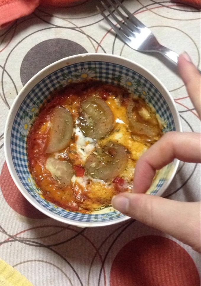 Una foto de Pizza a la taza