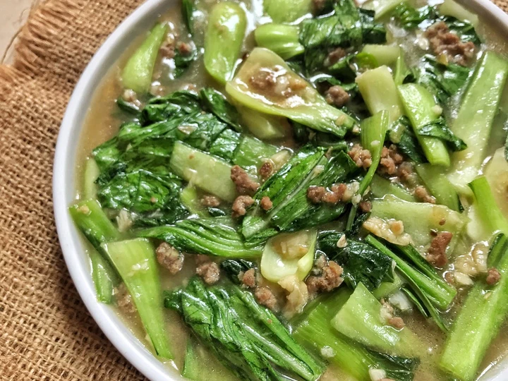 Langkah Mudah untuk Menyiapkan Resep Tumis pokcoy daging giling Anti Ribet, Sempurna