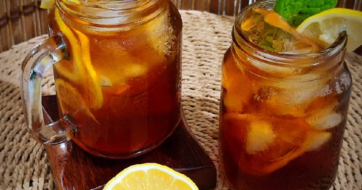Resipi Iced Lemon Tea Saat Cinta Ku Bersemi💞🍹 oleh Aza Aaj Cookpad