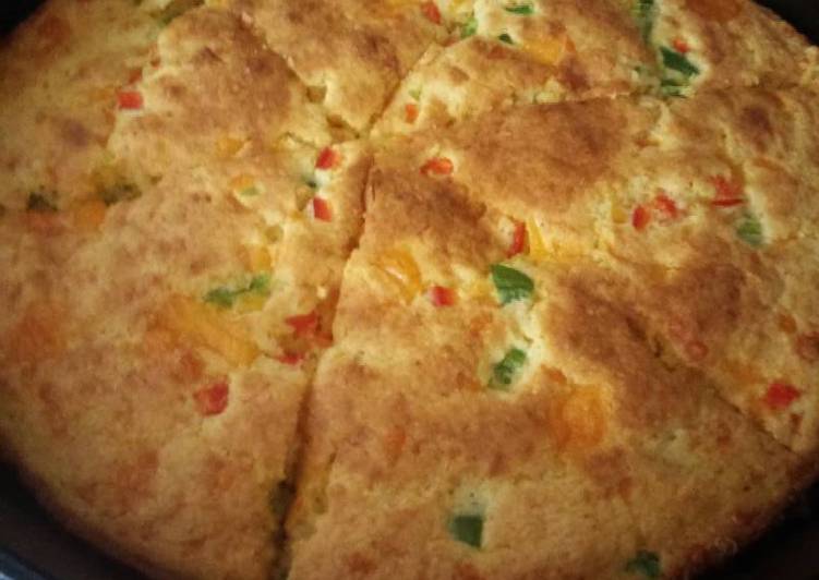 Step-by-Step Guide to Prepare Appetizing Sunshine's jalapeno sharp cheddar cheese cornbread