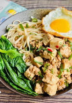 麻婆豆腐拌麵 的食譜成品照片