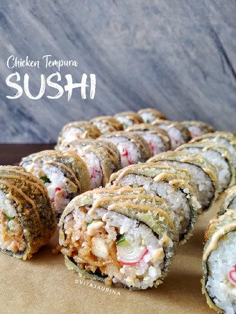 Resep Chicken Tempura Sushi Roll, Bisa Manjain Lidah