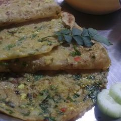 A picture of Potato masala paratha.