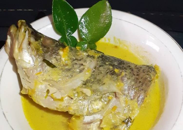 Resep Kepala ikan masak kuning yang Menggugah Selera