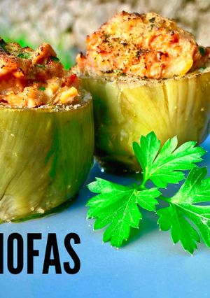 Una foto de Alcachofas Rellenas de Carne Receta Fácil