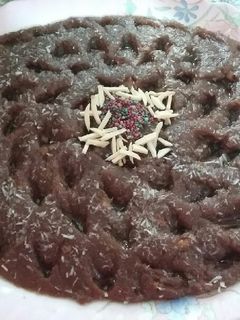 عکسی از دستور حلوای دارچین (حلوای آرد گندم با گردو)