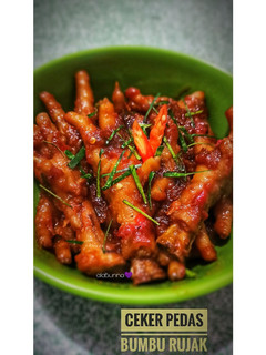 Foto resep Ceker Pedas Bumbu Rujak