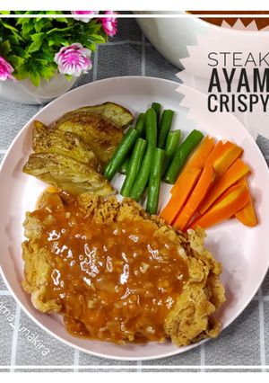 Foto resep Steak Ayam Crispy Saus Asam Manis untuk Anak