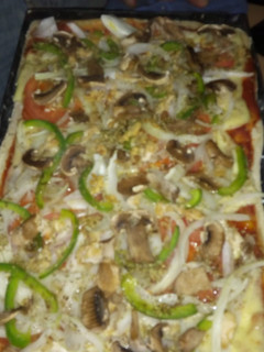 Una foto de Pizza con masa madre