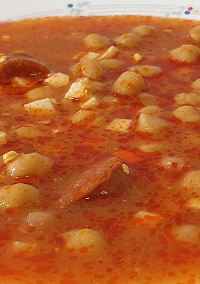 Una foto de Garbanzos con Chorizo