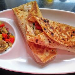 Veggie wrap A picture of Veggie wrap.