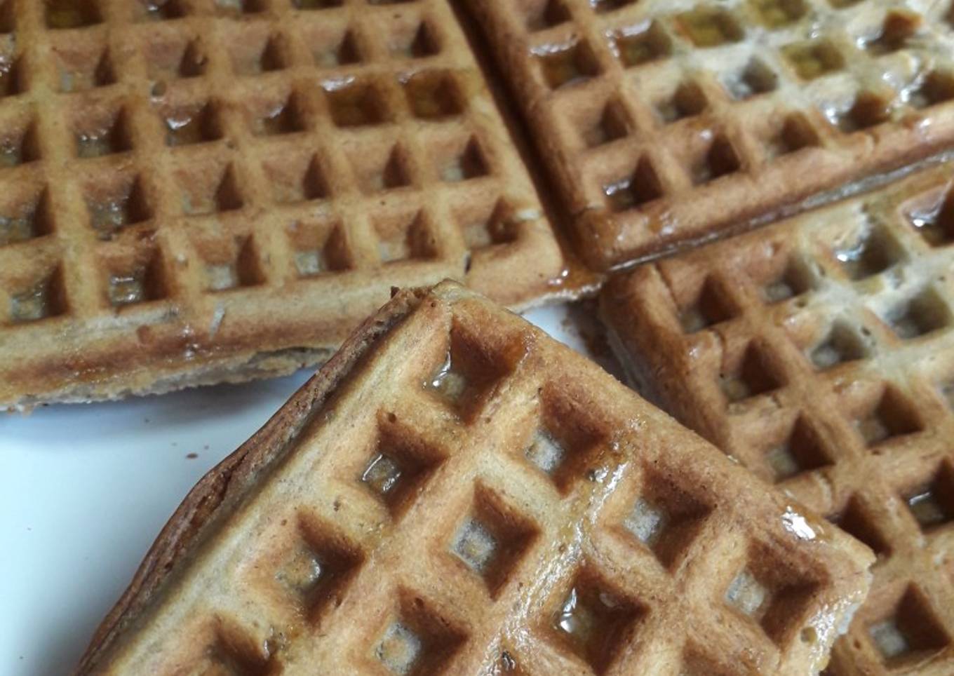 Waffles de banana vegan 🍌