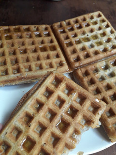 Una foto de Waffles de banana vegan 🍌
