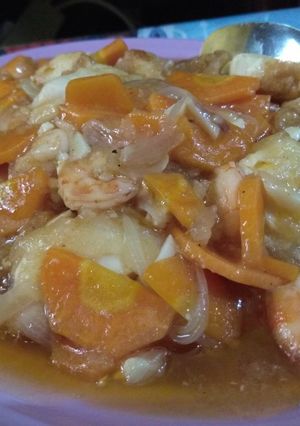 Foto resep Tofu ca Udang saus Asam Manis