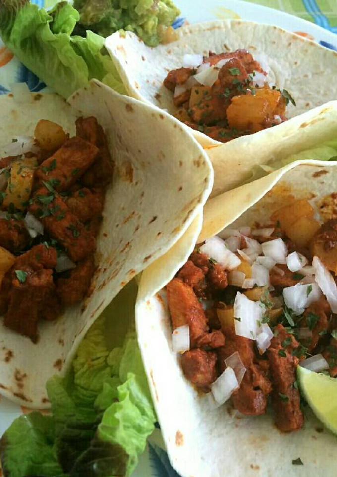 Una foto de Tacos al pastor