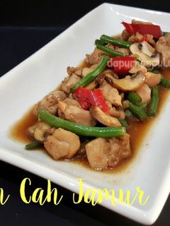 Foto resep Ayam Cah Jamur