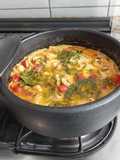 Moqueca de Pescado y Gambas