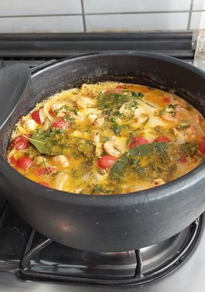 Una foto de Moqueca de Pescado y Gambas