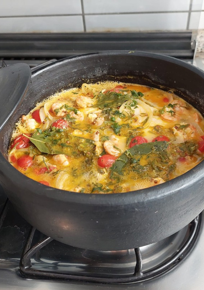 Una foto de Moqueca de Pescado y Gambas