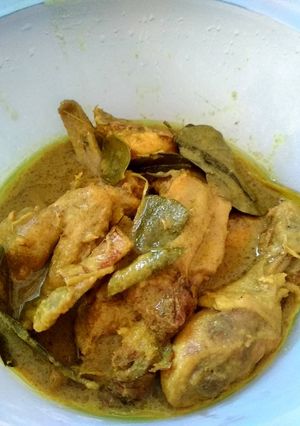Foto resep Ayam ungkep bumbu kuning