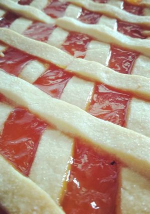 Une photo de Tarte à la confiture d'abricots