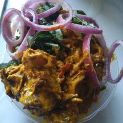 A picture of Cow head Nkwobi.