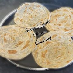A picture of Lachha Paratha with Frozen Method(flaky layered flatbread).