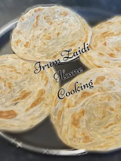A picture of Lachha Paratha with Frozen Method(flaky layered flatbread).