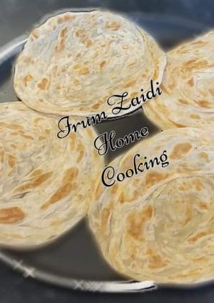 A picture of Lachha Paratha with Frozen Method(flaky layered flatbread).