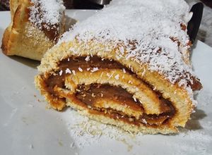 Una foto de Pionono dulce rápido