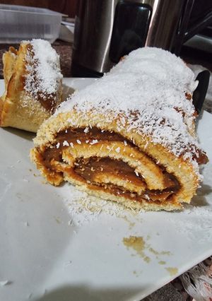 Una foto de Pionono dulce rápido