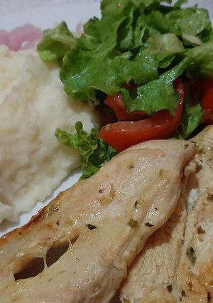 Una foto de Pechuga grille a la mostaza