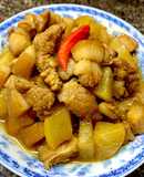 Thịt ba rọi kho củ cải