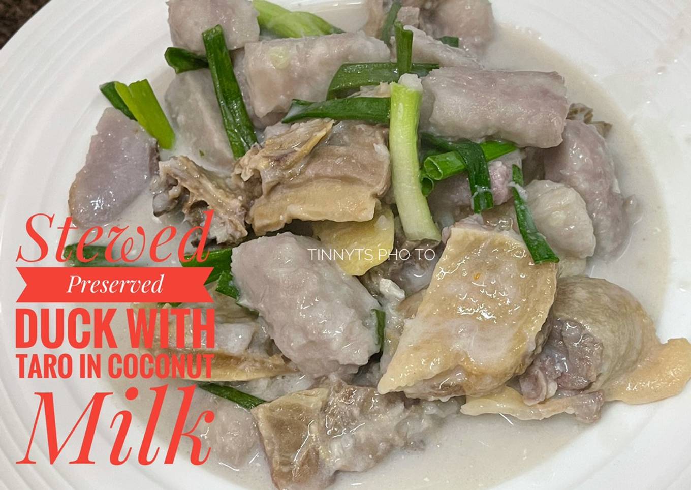 Stewed Preserved Duck with Taro in Coconut Milk