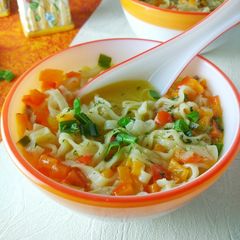 A picture of Homemade Chicken Noodle Soup.