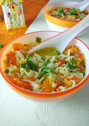 A picture of Homemade Chicken Noodle Soup.