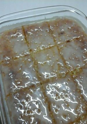 صورة لوصفة بسبوسه بالنستله