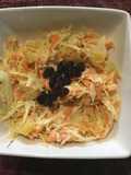 Ensalada de col, zanahoria y piña