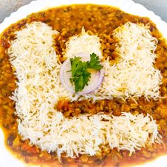 Langar Wali Dal With Rice A picture of Langar Wali Dal With Rice.