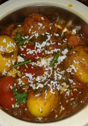 A picture of Egg Banzara curry.
