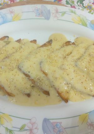 A picture of Shahi tukda/homemade condensed milk/yummy sweet.