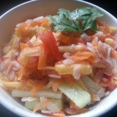 A picture of Red Poha Pumpkin Salad.